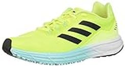 Adidas Men's Sl20 Running Shoe, Solar Yellow/Black/Aqua, Numeric_7_Point_5