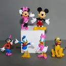 9-11 cm Disney Cartoon große Minnie Mickey Mouse Figuren Spielzeug Set doof Hochzeits torte