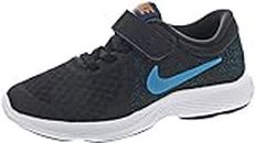 Nike Boys Revolution 4 (PSV) Off Noir/LT Current Blue Force Road Running Shoe (943305-016)