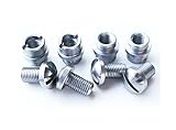 HAISDA 1911 Grip Screws Bushings, M1911 Clones 1911A1 Fits These and Other Standard 1911 .45 .38 Industries Stainless Steel Grip Nut Screws & Bushings,8 pcs