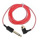 7ft RCA Tattoo Clip Cord, 2.13m Tattoo Clip Cord RCA Connentor, Silicone Tattoo Wire Cord for Tattoo Motor Machine Tattoo Power Supply, Flexible High Temperature Resistance Tattoo Clips Cord (Bend)