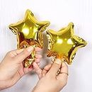 GRAND SHOP Little Star Foil Balloons 5" Inches Golden Pack of 30 Pcs