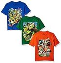 Nickelodeon Boys Teenage Mutant Ninja Turtles 3 Pack Tee Fashion-t-Shirts, Assorted 2, 4 US