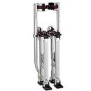 48-64" Drywall Stilts, Height Adjustable Lifts Aluminum Tool for Builder Decorator Painting Plastering Taping, Non-Slip and High Stability, Silver