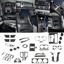 Soft Real Carbon Fiber Car Interior Kit Cover Trim For Toyota Ta*coma 2011-2015
