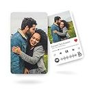Brandian One Wallet Card Customised Photo Wallet Card Gift for Your Boyfriend or Girlfriend With Spotify Song Photo Card and Music Player Design In Backside