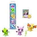 Littlest Pet Shop, Set of 3 LPS Wild Vibe - Moving Heads Generation 7 Pets #35 to #42 for Children from 4 Years + BF00557 Multi-Coloured