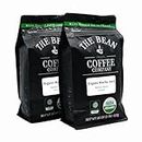 The Bean Organic Coffee Company Mocha Java, Medium Roast, Ground Coffee, 16-Ounce Bags (Pack of 2) Café molido tostado orgánico