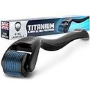 King Leonidas Beard Derma Roller for Men, 0.30mm Precision Micro-Needling Roller for Ultimate Beard Growth, Advanced Titanium Mico-Needles for Facial Hair & Thicker Beard