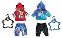 BABY born Boy Outfit 43 cm - For Toddlers 3 Years & Up - Easy for Small Hands - Includes Outfit with Hoodie, Trousers & Hangers