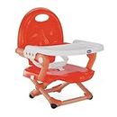 Chicco Pocket Snack Booster Seat for 6 Months to 3 Years Babies, Poppy Red