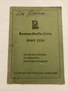 German Pfaff 3334 Sewing Machine Components Parts List 1956 Reference Book
