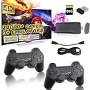 Retro Game Stick - Wireless Retro Game Console, Nostalgia Game Stick with 20000+ Video Games, 9 Classic Emulators, 4K HDMI Output, and 2.4GHz Wireless Controller for TV Plug and Play (64G)