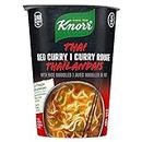 Knorr Rice Noodle Cup for a light soup meal or snack, ready in 5 mins Thai Red Curry low fat, vegetarian, and no artificial flavours 69 g 8 count