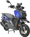 HHH Tank 150 Moped Gas Scooter 150cc Motorcycle Automatic Adult Bike with 12" Aluminum Wheels (Blue) (Blue)