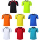 Kids Boys Short Sleeve Shirts Quick Dry Outdoor Sports Soccer Running T-Shirts