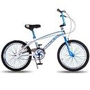 Vaux BMX-155 20T Kids Cycle for Boys for 6 to 10 Years Age with Hi-Ten Steel Frame, V-Brakes, Alloy Rims, Tubular Tyres, Bicycle for Kids with Height 3ft 6inch+ (Blue)