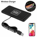 Wireless Charger Car Phone Holder Mount Non-Slip Pad Mat For Android Samsung