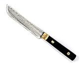 EthnicFair High Carbon Steel Handmade Narrow Kitchen Knife - 8 Inches Pointed Tip