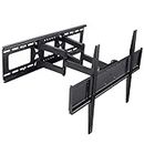 VideoSecu Tilt Swivel TV Wall Mount 32"- 70" LCD LED Plasma TV with VESA 200x200,400x400,up to 600x400 mm, Full Motion Articulating Dual Arm Mount Fits up to 24" Studs MW365B2H C20