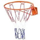 Georgie Porgy Handmade Metal Basketball Hoop, Rustic Basket Goal, Man Hoop Classic per Office, Basement, Kids Room (Canestro da Basket 32cm)