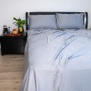 OzComfort Flat Bedsheet 100% Lyocell Tencel Grey Soft Smooth Silky Ultra Cooling