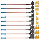 3 Type 12V Car Add-a-Circuit Fuse TAP Adapter & Fuse Kit,9 Pack Blade Fuse Holder 16 Gauge with ATM Standard Mini and Low Profile Blade Fuse for Car Truck Boat