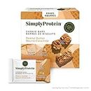 Simply Protein Plant-Based Peanut Butter Cookie Bars, Pack of 4, Low Sugar, Low Carb Protein Bar Light, Soft-Baked Texture