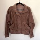 American Eagle Outfitters Jackets & Coats | American Eagle Outfitters Brown Corduroy Zip Up Bomber Jacket ~ Women’s Sz Xs | Color: Brown | Size: Xs