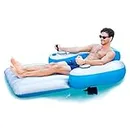 Splash Runner 2.5 Motorized Inflatable Pool Lounger, Water Hammock Raft for Pool or Lake, Toy for Adults & Kids, Lightweight, Durable, Propellers Enclosed w/Safety Grill, Batteries Required.