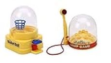 Combo Set of Mini Drop Ball Puzzle and Basketball Game Set Toys for Kids | Family Fun and Innovative Game Set | Indoor Outdoor Game Toy | Ideal Birthday Gift for Kids - Multicolor