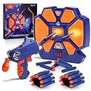 Lehoo Castle Electronic Target for Nerf Guns, Digital Auto Scoring Shooting Target with 4 Modes, Light and Sound Effect, Indoor Outdoor Shooting Game Toy for Kids Boys Girls