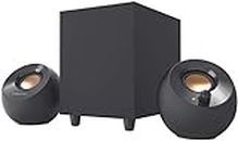 Creative Pebble Plus 2.1 USB-Powered Desktop Speakers with Powerful Down-Firing Subwoofer and Far-Field Drivers, 8W RMS with 16W Peak Power for Computer PCs and Laptops (Black)