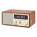 AM/FM Bluetooth Wooden Cabinet Radio