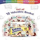 Intelliskills Premium Set of 12 Good Manners Books For Kids | Fun Way to Learn Etiquettes, Manners & Behavior with Friends, With Guest, On the Phone, In the Washroom & Many More | Teaches Children Social Skills, Respect & Kindness | Picture Book for Boys & Girls | 240 Pages | English [Perfect Paperback] Intelliskills