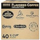 Keurig Flavored Coffee Collection Flavored Lover's, Single Serve Coffee K-Cup Pods for Keurig Brewers, Flavored Variety Pack, 40 Count