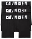 Calvin Klein Men's Intense Power 3-Pack Boxer Brief, 3 Black, Large