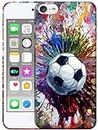 Glisten - iPod Touch 7th / 6th / 5th Generation Case - Vintage Color Soccer Printed Cute Slim Plastic Hard Protective Designer Back Case/Cover for iPod Touch 7 / iPod Touch 6 / iPod Touch 5