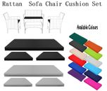3 piezas cojines de asiento de jardín de ratán almohadillas para muebles de patio resistentes al agua