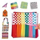 BUILPLAY Weaving Loom for Kids, Makes 7 Potholders, 288 Loops in 8 Colors, Craft Kits for Girls Age 6+
