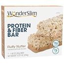 WonderSlim Protein & Fiber Bar, Fluffy Nutter, 15g Protein, 6g Fiber, Gluten Free (7ct)
