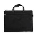 Office Document Bag, Men Briefcase File Case Portable A4 File Zipper Bag 1 Pieza (Negro)