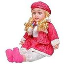 SK BHARGAV Kids Baby Doll Toy Singing Songs and Poem Baby Girl Doll (Multicolour, 40 cm)