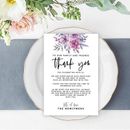 Koyal Wholesale Lavender Watercolor Florals Wedding Thank You Place Setting Cards For Table Reception, Family, Friends, 56-Pack | Wayfair A3PP02028