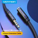 3.5mm Mini Jack Plug to Socket AUX Stereo Headphone Extension Cables Lead Cord
