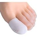 Welnove Big Toe Caps 10 Count Breathable Gel Toe Protector, Great to Cushion Toe and Provides Pain Relief from Corns, Blisters, Missing or Ingrown Toenails for Woman and Man