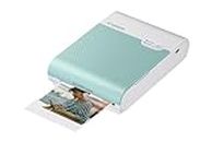 Canon SELPHY SQUARE QX10 Portable Colour Photo Wireless Printer (Mint Green) - A compact WiFi printer that prints quality square photos and connects directly to your smartphone.