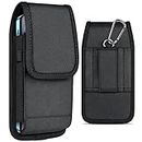 ykooe Cell Phone Pouch Nylon Holster Case with Belt Clip Cover Compatible with iPhone 12, 12 Pro, 11, 11 Pro, 13, 13 Pro, Max, XR X 6 7 8 Plus Samsung Galaxy S22 S20 S21 FE Ultra S10+ S9 A13 A01, XL