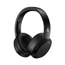 Edifier W820NB Hybrid Active Noise Cancelling Headphones, Hi-Res Audio Wireless Over Ear Bluetooth Headphones, 49H Playtime - Black