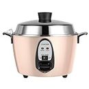 TATUNG 6-Cup Rice Cooker Stainless Steel Multi-Functional -Vanilla Cream TAC-06IN (UL), 2.4L